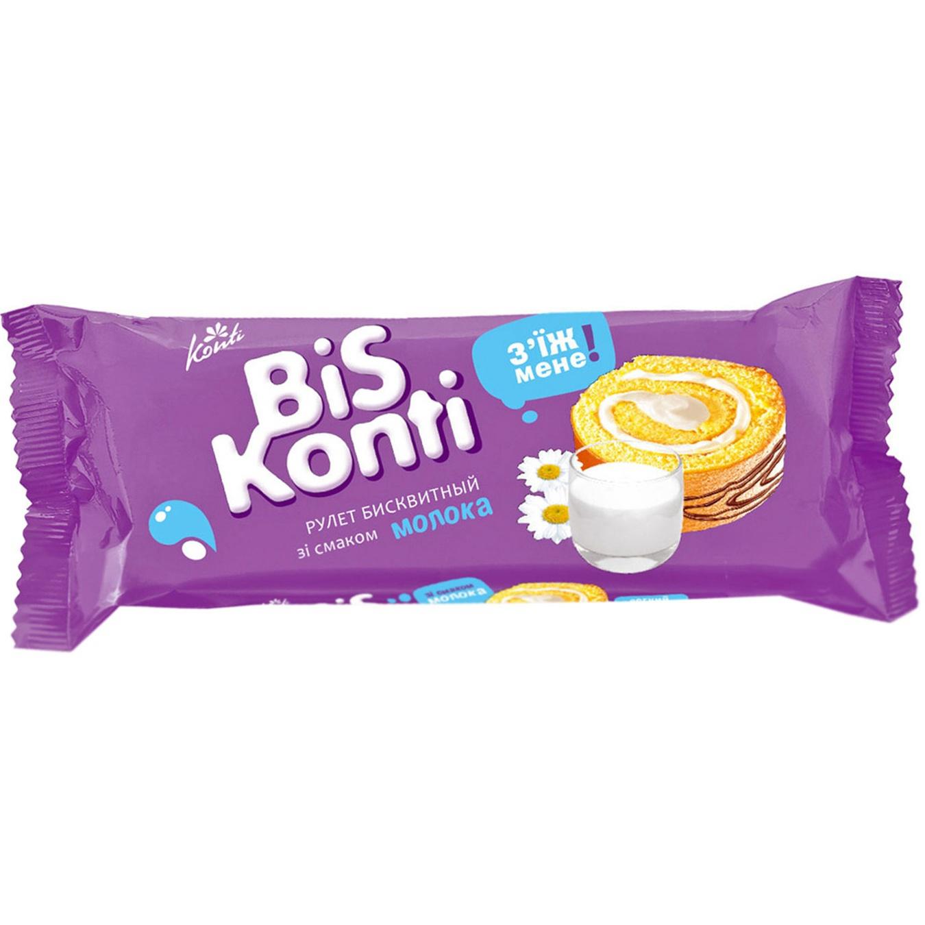 

Рулет BisKonti со вкусом молока 150г