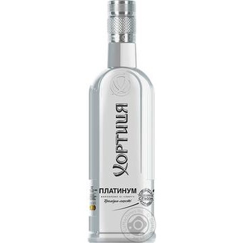 Vodka Khortytsa Platinum 40% 500ml glass bottle - buy, prices for MegaMarket - photo 1