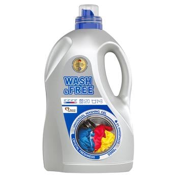 Wash&Free Universal Washing Gel 5kg - buy, prices for Auchan - photo 1