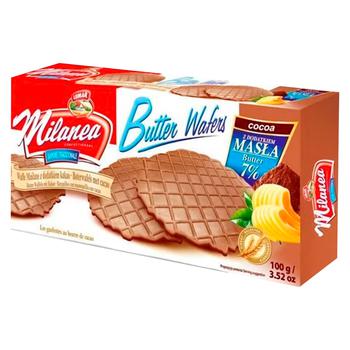 Milanea Butter Wafers with Cocoa 100g - buy, prices for EKO Market - photo 1