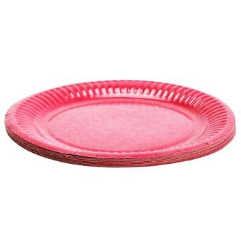 Actuel Plate Dessert Disposable Crimson 16cm 20pcs - buy, prices for Auchan - photo 2