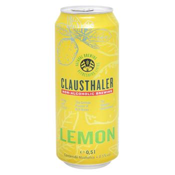 Пиво Clausthaler Lemon безалкогольное 0,5л - купить, цены на ЕКО Маркет - фото 1