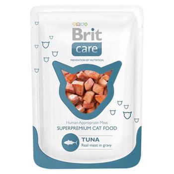 Влажный корм для кошек Brit Care Cat Tuna pouch тунец 80г - купить, цены на MasterZoo - фото 1