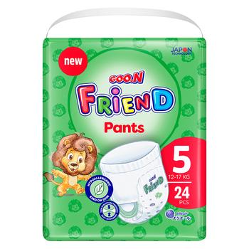 Goo.N Friend Diapers-Panties 5 12-17kg 24pcs - buy, prices for - photo 1