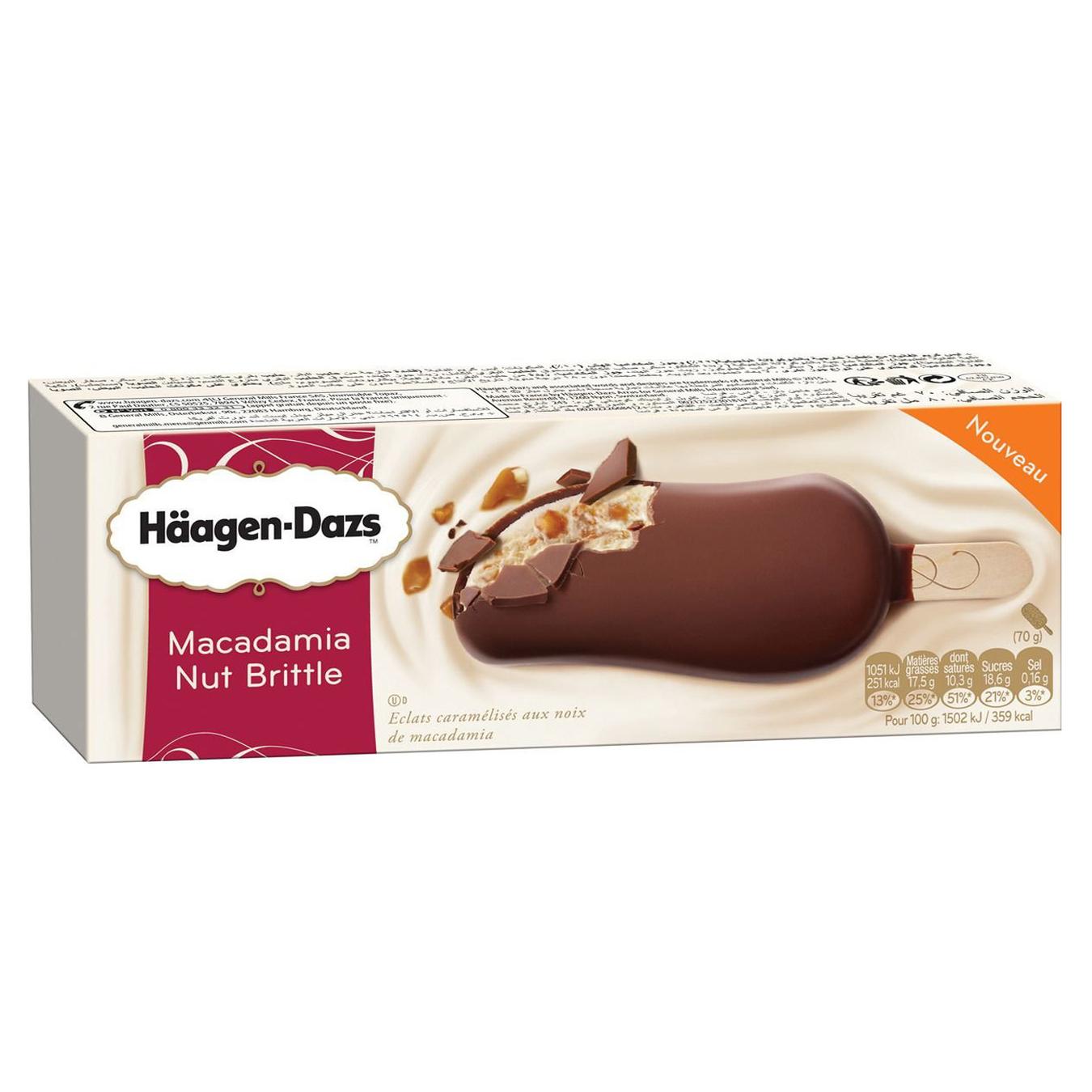 

Мороженое Haagen-Dazs ванильное грильяж из макадамии 70г