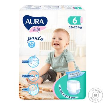 Трусики Aura Baby размер 6 16-25кг 37шт - купить, цены на Auchan - фото 1