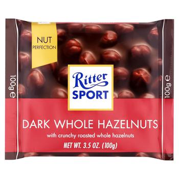 Шоколад чорний Ritter Sport з цільними лісовими горіхами 100г - купити, ціни на Восторг - фото 1