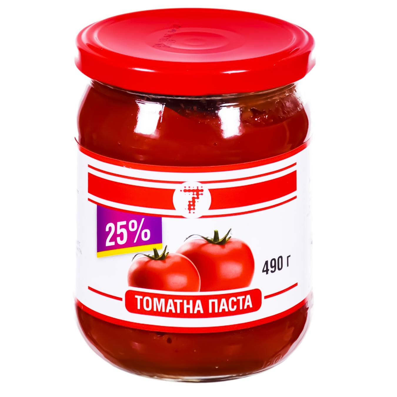 

Паста томатная Семерка 25% 490г