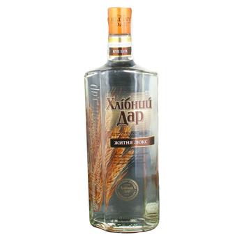 Vodka Khlibniy dar Rye lux 40% 700ml glass bottle Ukraine - buy, prices for MegaMarket - photo 1