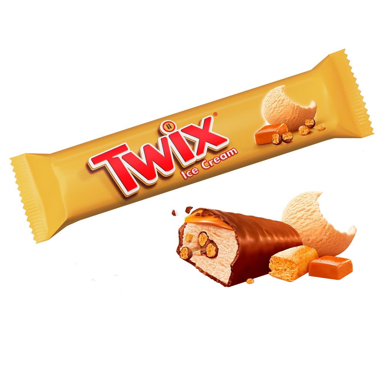 

Мороженое Twix с карамелью и кусочками печенья 40г