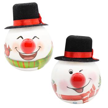 H&S LED Snowman Ball Decoration 6.5cm - buy, prices for - photo 1