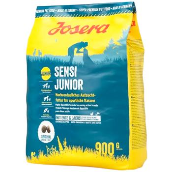 Корм сухой Josera Sensi Junior с уткой и лососем для щенков с чувствительным пищеварением 900г - купить, цены на MasterZoo - фото 1