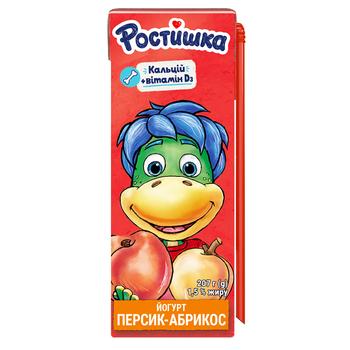 Йогурт Ростишка Персик-абрикос 1,5% 207г