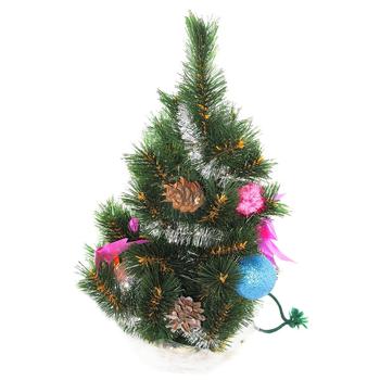 Decorated Artificial Green Christmas Tree 45cm - buy, prices for ULTRAMARKET - photo 1