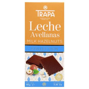 Trapa Collection Milk Chocolate with Hazelnuts 95g