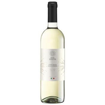 Вино Gran Soleto Pinot Grigio Delle Venezie біле сухе 12% 0,75л - купити, ціни на AlcoHub - фото 1