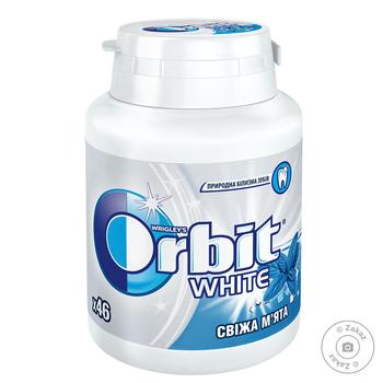 Жувальна гумка Orbit  White Свіжа м'ята 64г купити, ціни на МегаМаркет - фото 1