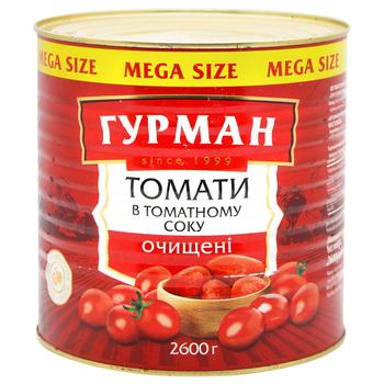 Hurman Peeled Tomato in Own Juice 2.6kg - buy, prices for METRO - photo 1