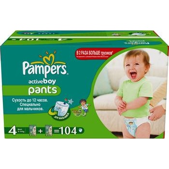 Пiдгузники-трусики Pampers Active Boy Maxi 9-14 кг для хлопчиків 104шт - купити, ціни на - фото 2