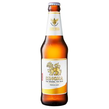 Пиво Singha світле 5% 330мл - купити, ціни на КОСМОС - фото 1