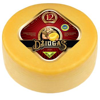 Dziugas Mild Hard Cheese 12 months 40% by Weight - buy, prices for NOVUS - photo 1