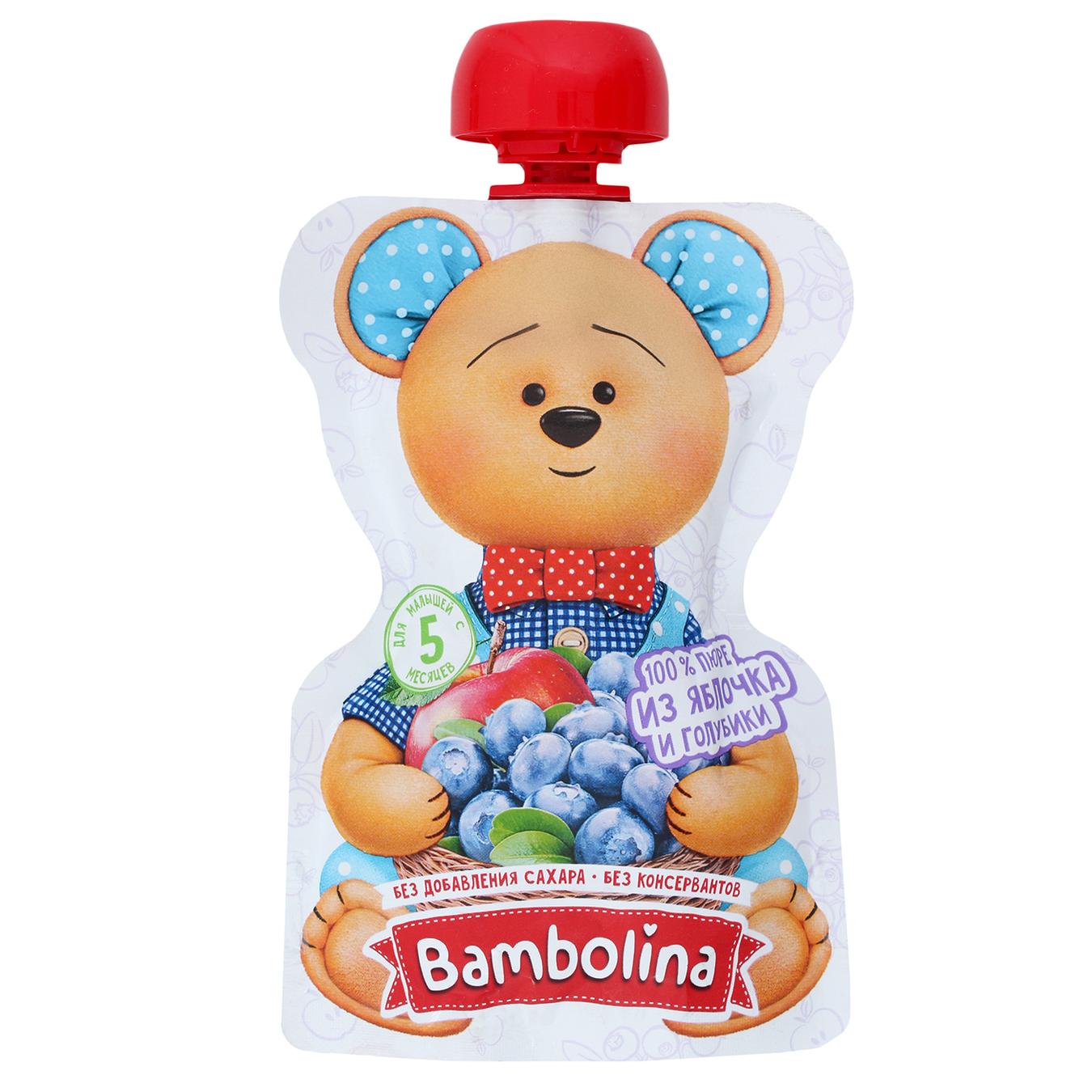 

Пюре Bambolina из яблок и черники 90г