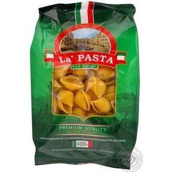Макаронные изделия La Pasta Черепашки 400г купить, цены на МегаМаркет - фото 1