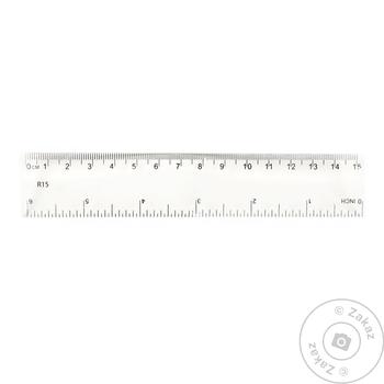 Plastic Ruler 15cm - buy, prices for Tavria V - photo 1