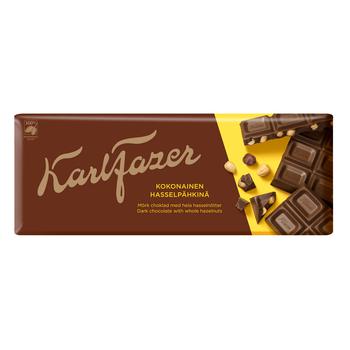 Fazer Dark Chocolate with Whole Hazelnut 200g - buy, prices for - photo 1