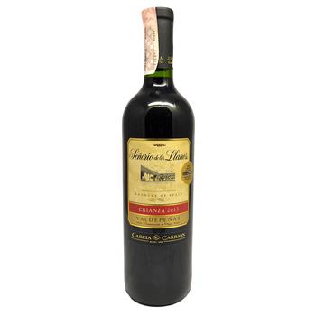 Вино Garcia Carrion Senorio de Los Llanos Crianza красное сухое 0,75л - купить, цены на КОСМОС - фото 1