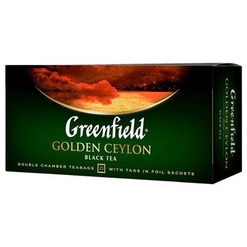 Greenfield Golden Ceylon Black Tea 25pcs 2g - buy, prices for Vostorg - photo 1