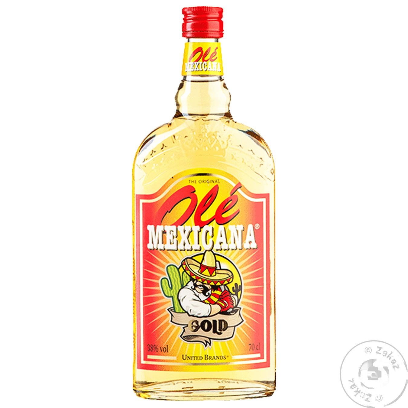 

Текила Ole Mexicana Gold 38% 0.7л
