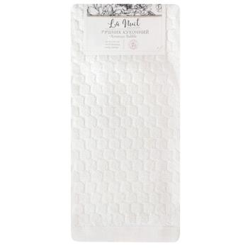 La Nuit Bubble Ivory Cotton Kitchen Towel 40x60cm 415g/m2