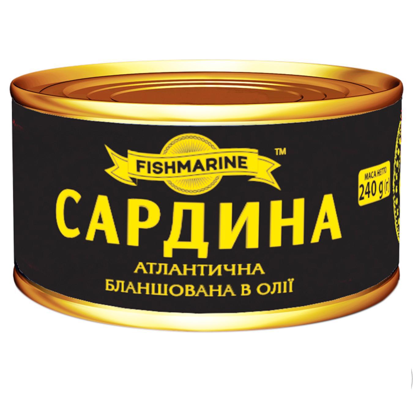 

Сардина Fishmarine бланшированная в масле 240г