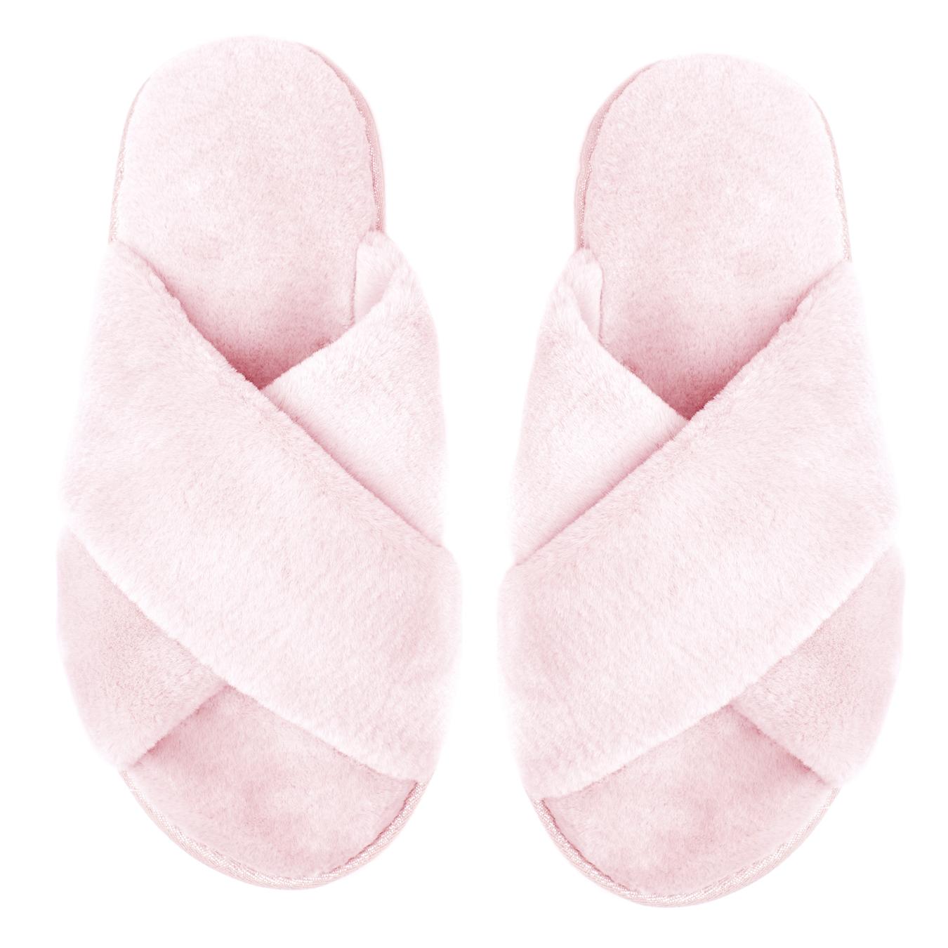 

Тапочки Twins HS-LUX женские домашние меховые розовые 40р
