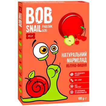 Мармелад Bob Snail яблоко-вишня без сахара 108г - купить, цены на Восторг - фото 1