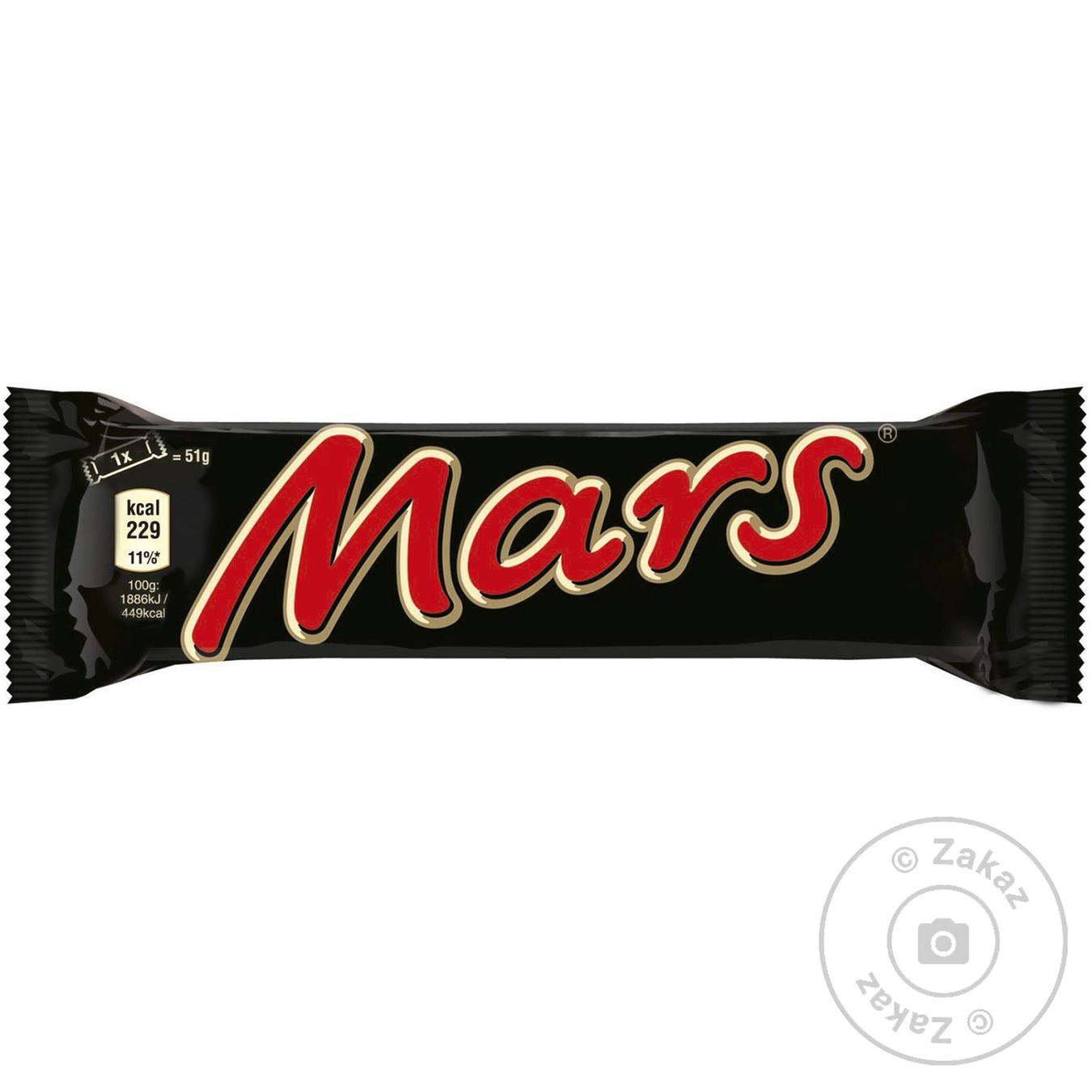 

Батончик Mars с нугой и карамелью в молочном шоколаде 51г