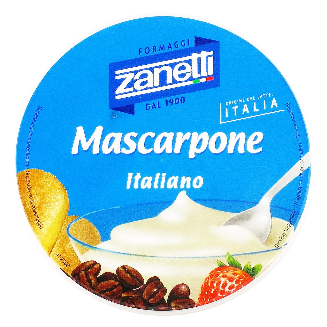 

Сыр Zanetti Маскарпоне мягкий 80% 250г