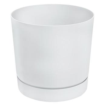 Горщик для квітів Prosperplast Tubo білий 20см - купити, ціни на Таврія В - фото 1