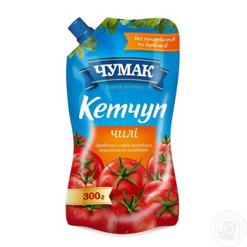 Кетчуп Чумак Чилі натуральний 250г - купити, ціни на Чудо Маркет - фото 1