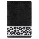Miss Lucy Leopard Towel 450g/m2 50х90cm Black