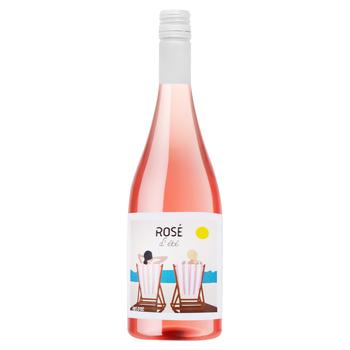 Вино Rose d'ete Pays d'Oc рожеве сухе 12,5% 0,75л