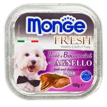 Monge Fresh Pate for Dogs with Lamb 100g