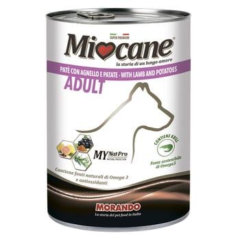 Miocane Dog Food with Lamb and Potatoes 400g - buy, prices for NOVUS - photo 1