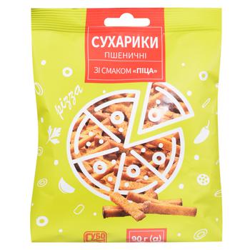 Subbota Wheat Crackers with Pizza Flavor 90g - buy, prices for Tavria V - photo 1