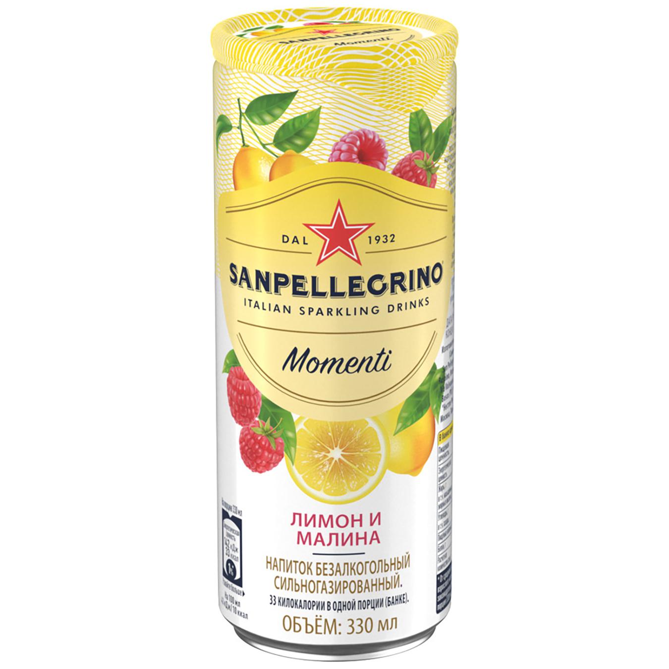 

Напиток Sanpellegrino Momenti Клементин-персик газированный ж/б 0,33л