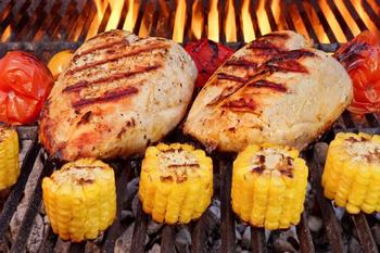 BBQ Chicken with Chili Lime Corn