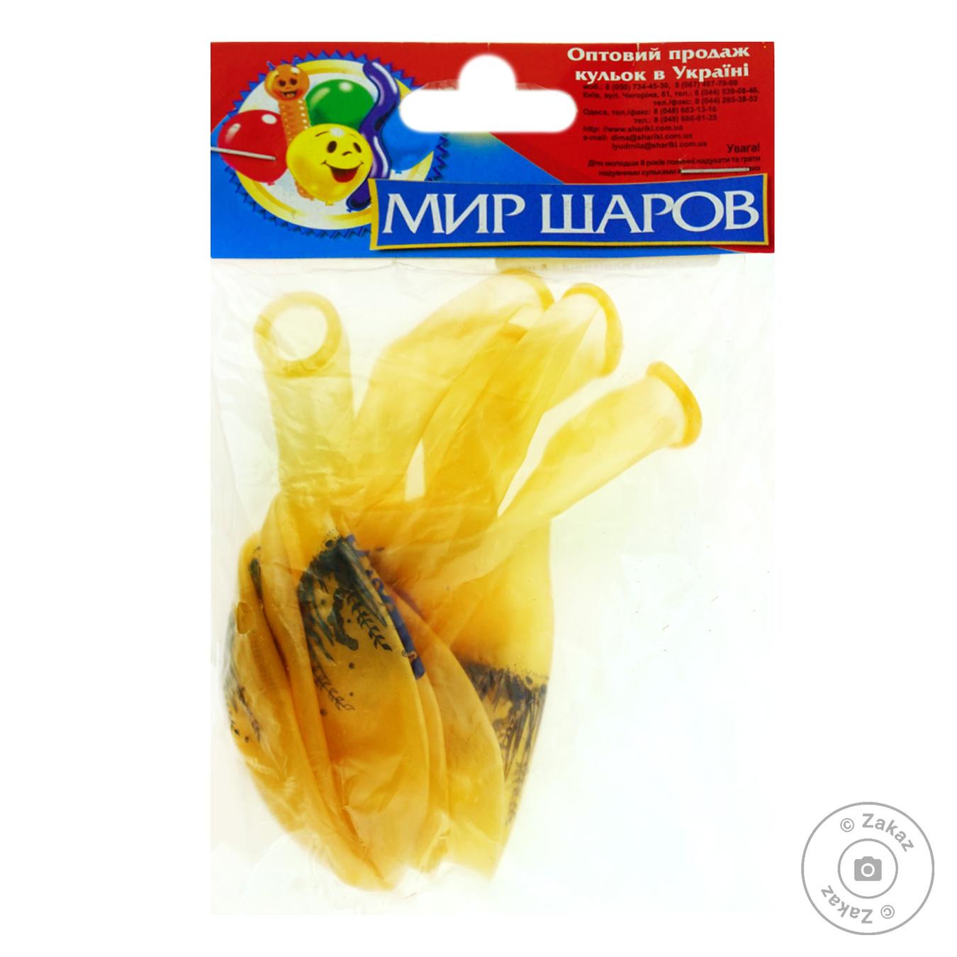 

Шарики Мир Шаров кристалл с рисунком 5шт