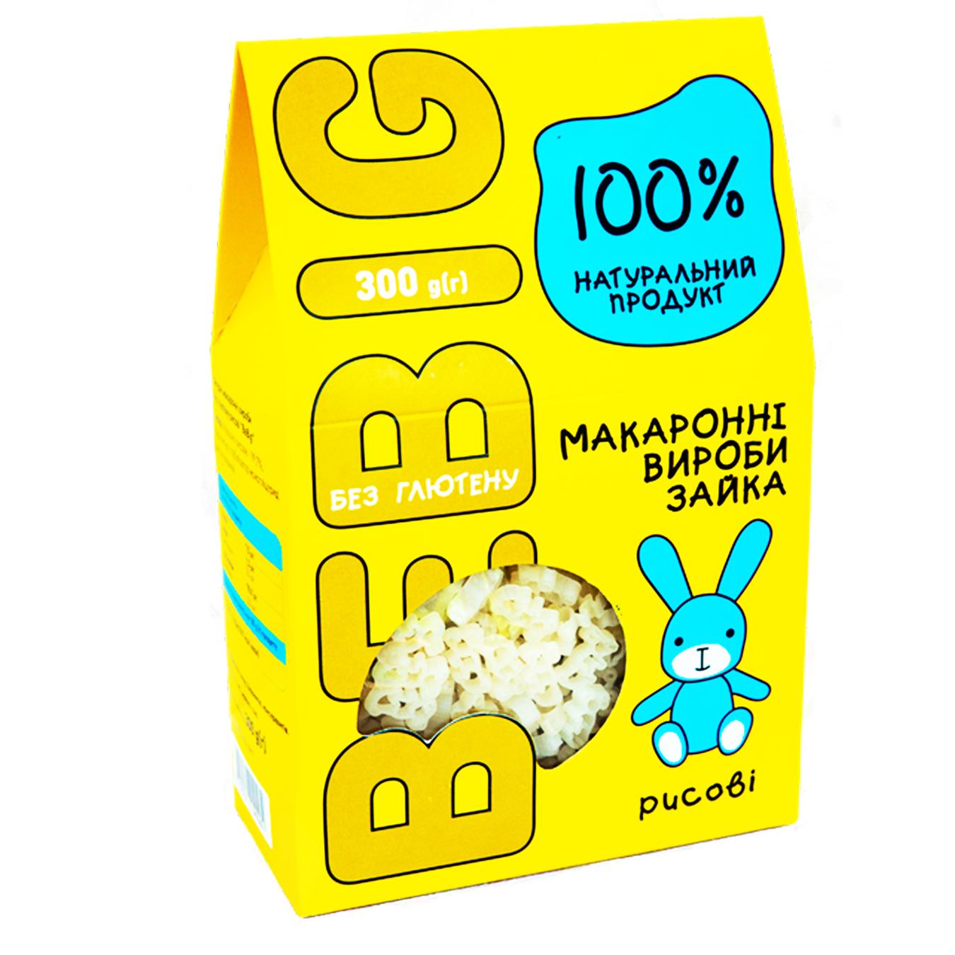 

Макаронные изделия BeBig рисовые без глютена 300г