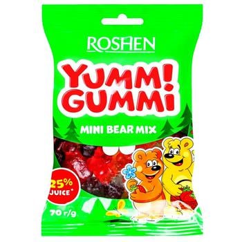 Roshen Yummi Gummi Mini Bear Mix Candies 78g - buy, prices for Vostorg - photo 1